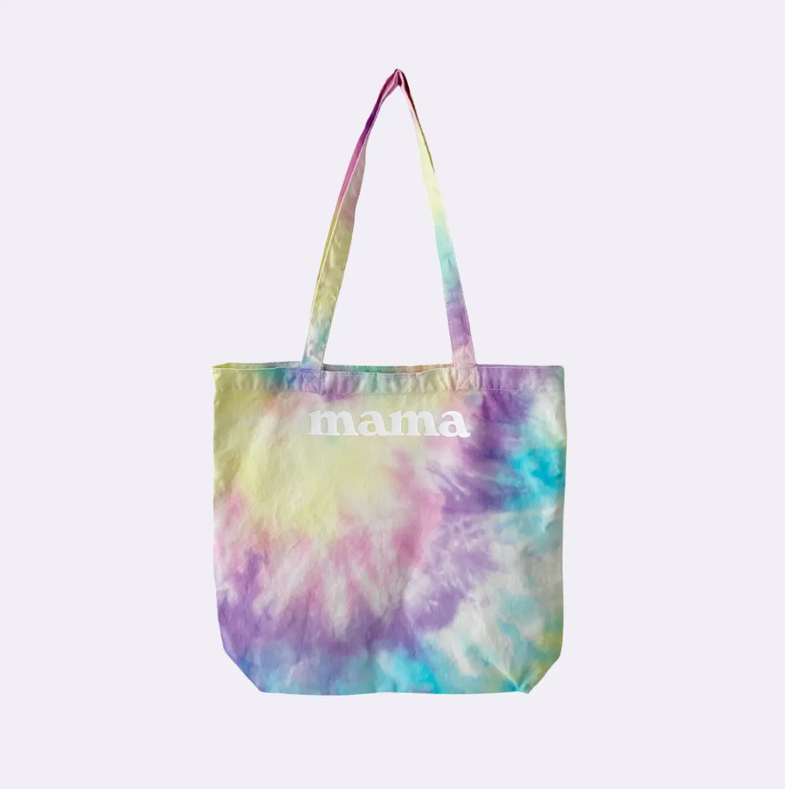 MAMA MULTIE TOTE ♡ tie-dye tote bag with mama print sold by BFFS & BABES