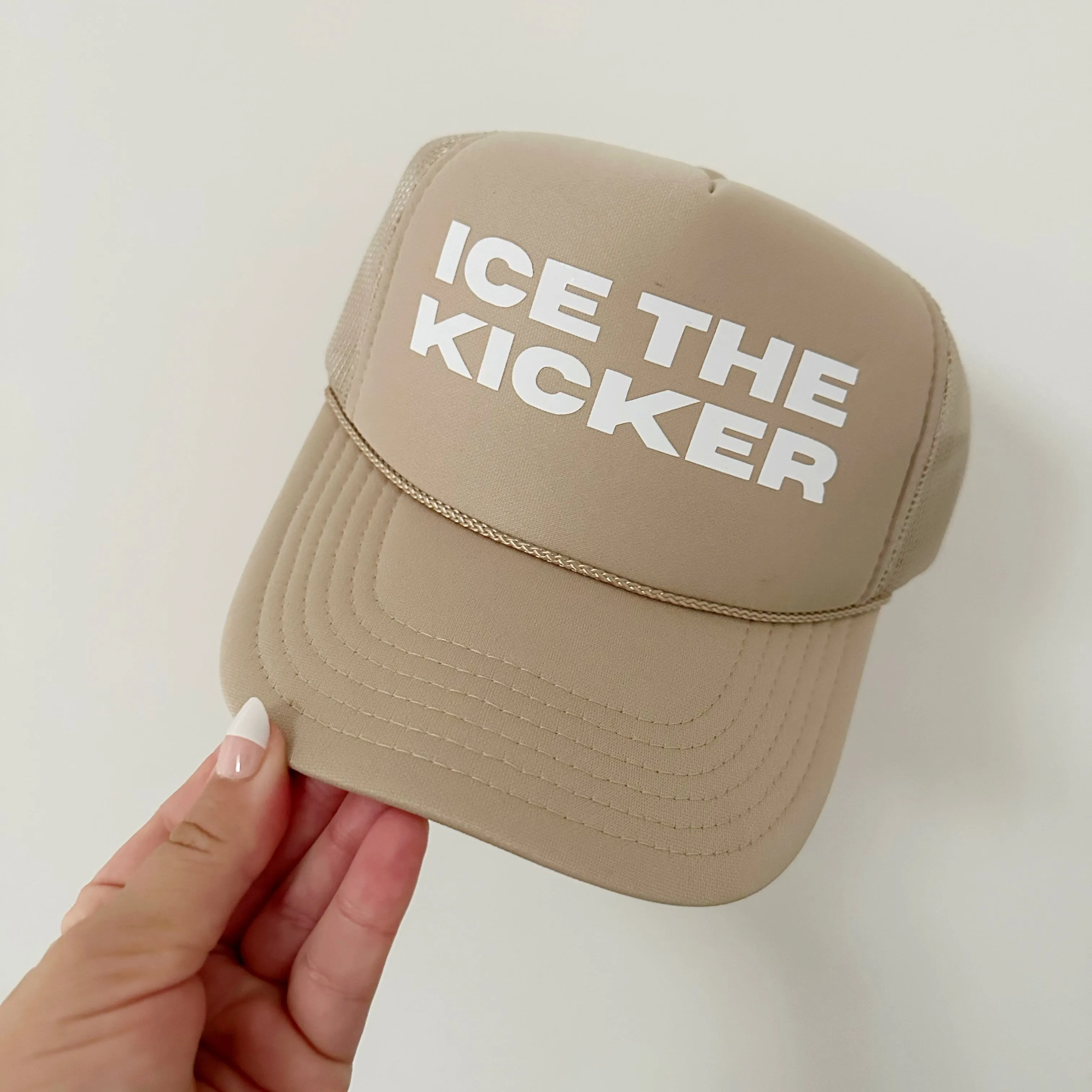 ICE THE KICKER ♡ printed trucker hat sold by BFFS & BABES product image thumbnail 2