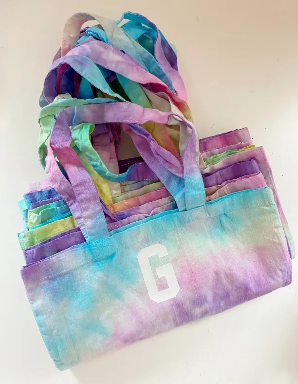 MULTIE TOTE ♡ personalized lightweight tie-dye tote sold by BFFS & BABES product image thumbnail 4