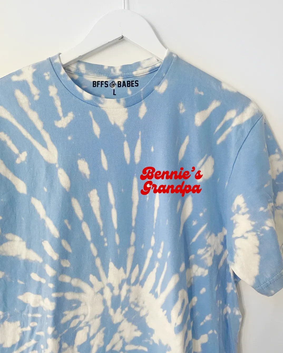 BLUE SWIRL TEE ♡ personalizable tie-dye tee sold by BFFS & BABES product image thumbnail 2