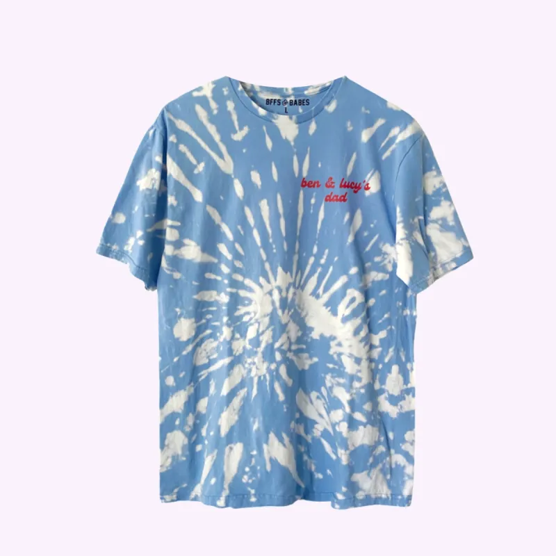 BLUE SWIRL TEE ♡ personalizable tie-dye tee sold by BFFS & BABES