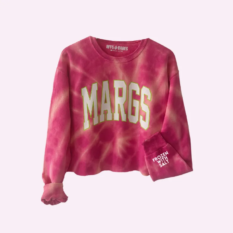 MARGS ♡ tie-dye cropped sweatshirt with customizable cuff sold by BFFS & BABES