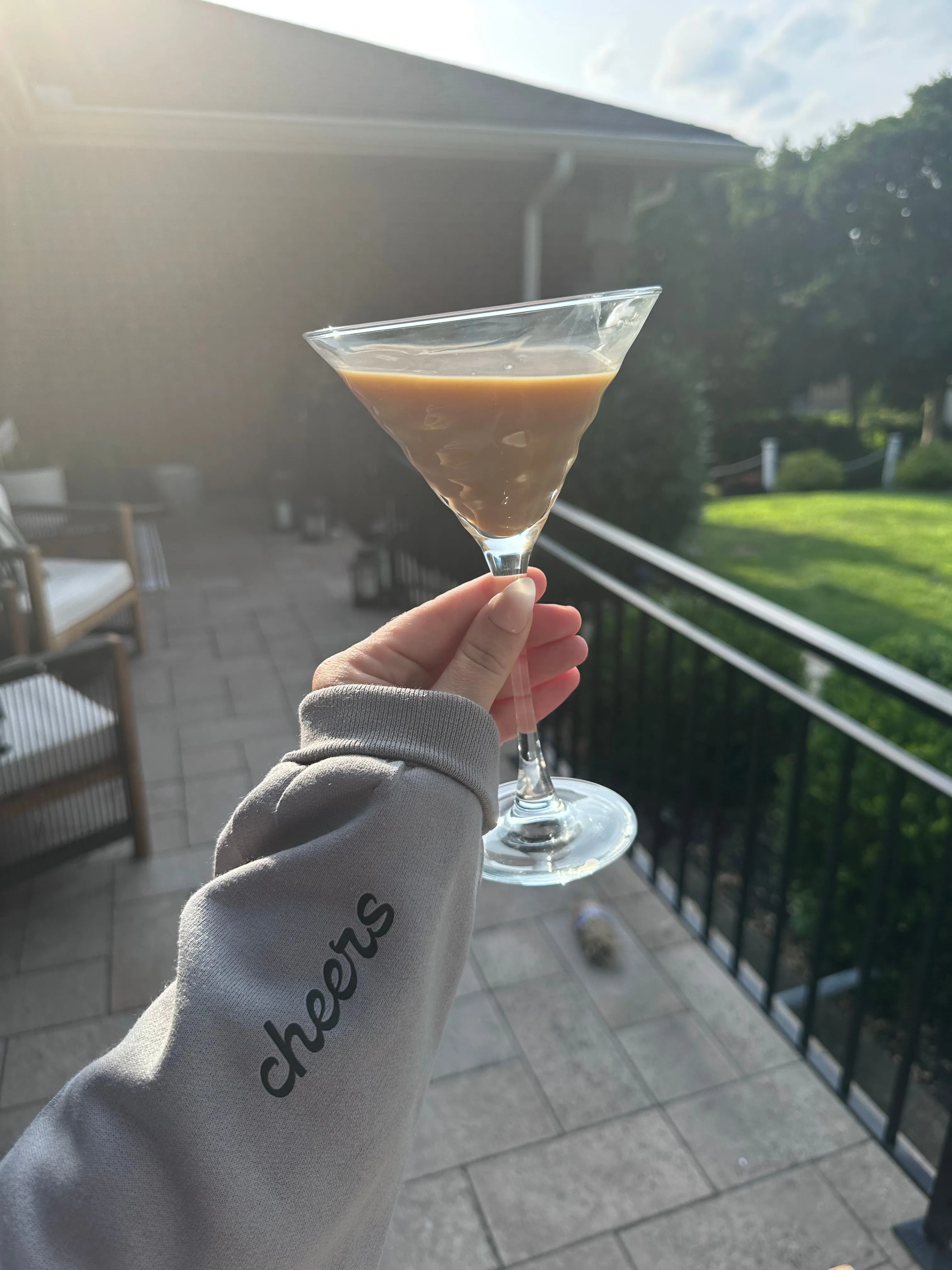 ESPRESSO MARTINIS ♡ printed sweatshirt with cheers cuff sold by BFFS & BABES product image thumbnail 2