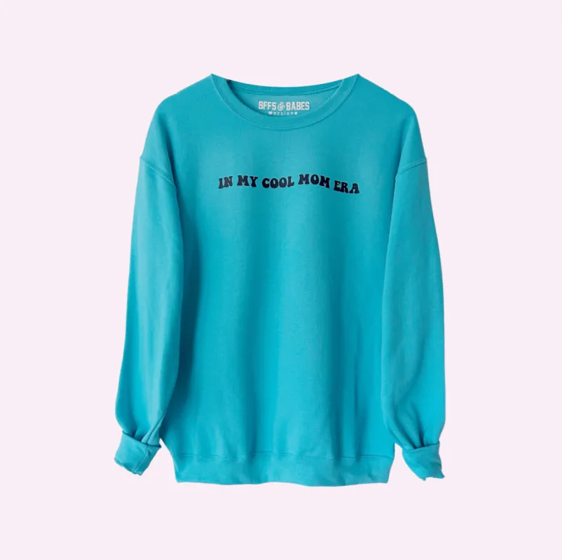 COOL MOM ERA ♡ turqouise sweatshirt with print sold by BFFS & BABES