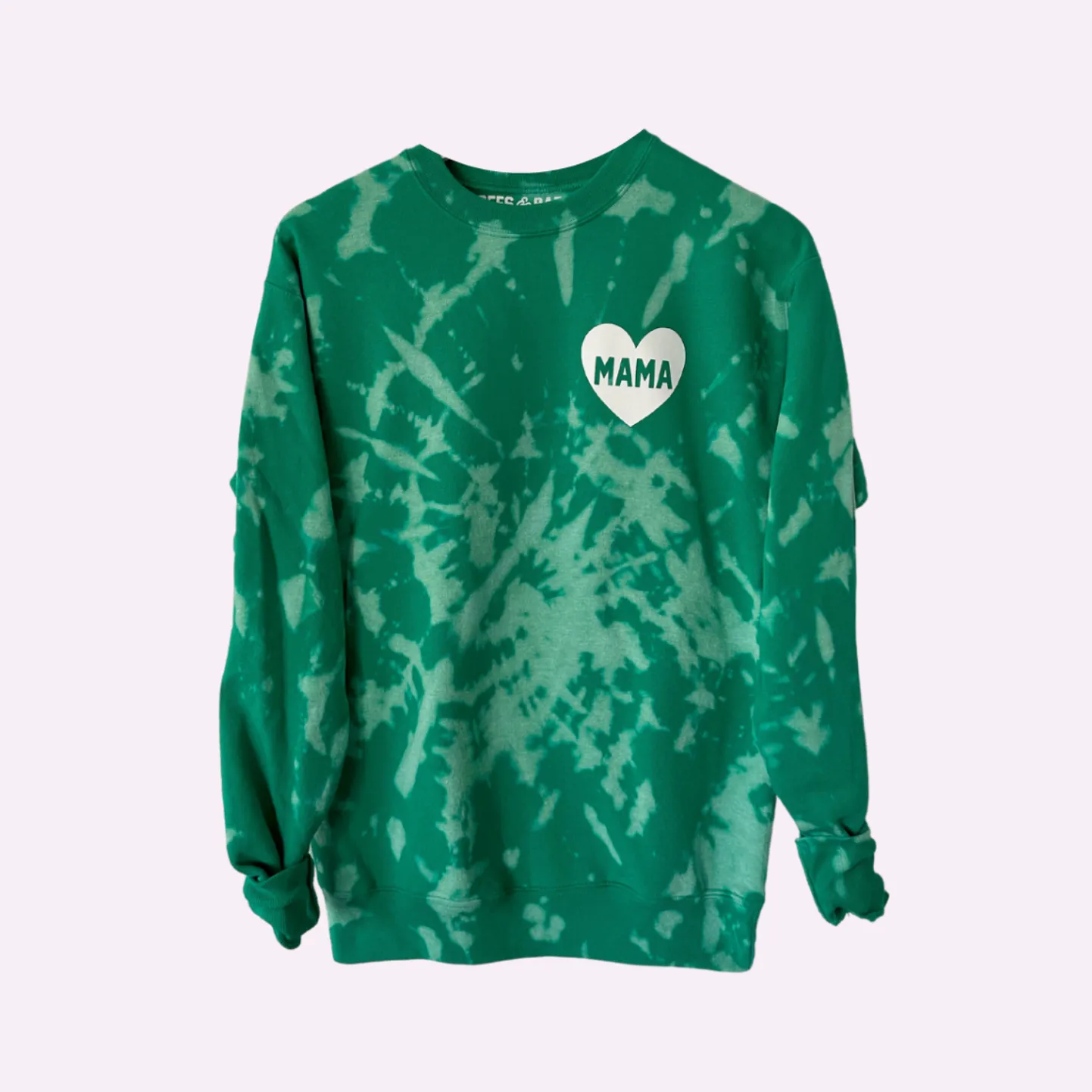 HEART U MAMA ♡ blue tie-dye sweatshirt sold by BFFS & BABES product image thumbnail 2