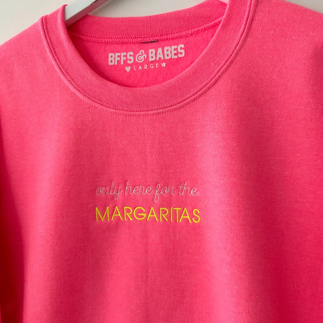 ONLY HERE STITCH ♡ pink embroidered sweatshirt sold by BFFS & BABES product image thumbnail 2