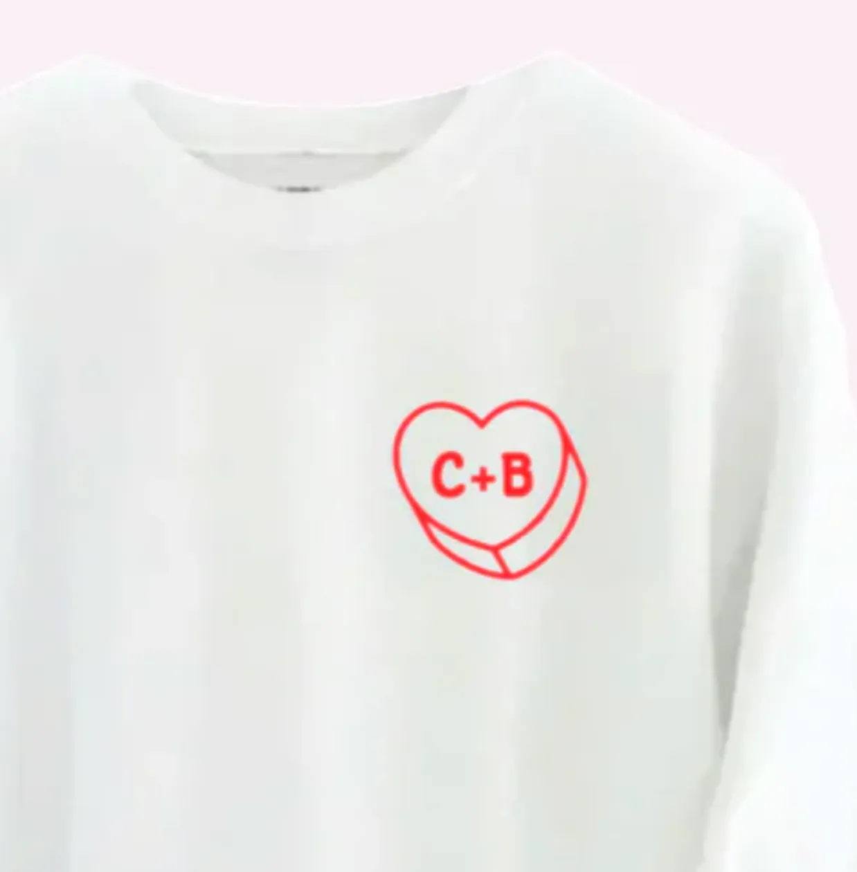 LUV LETTERS ♡ personalizable white sweatshirt sold by BFFS & BABES product image thumbnail 3