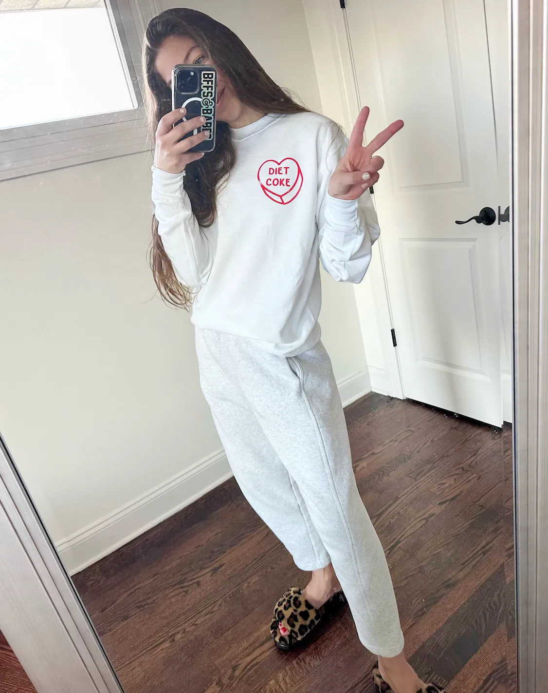 LUV LETTERS ♡ personalizable white sweatshirt sold by BFFS & BABES product image thumbnail 5