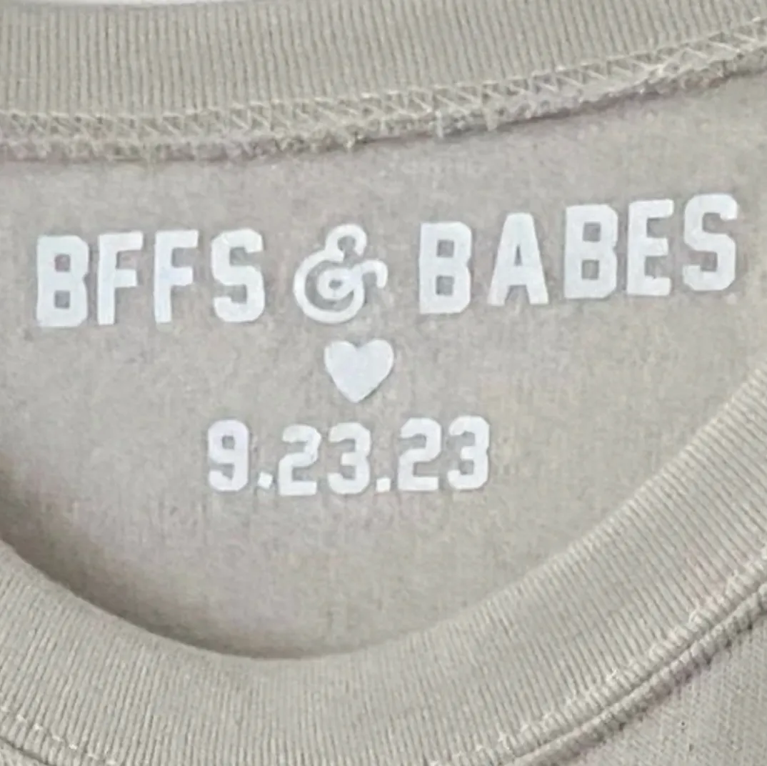 BFFS & BABES x YOU ♡ personalized label + stitch collar beige sweatshirt sold by BFFS & BABES product image thumbnail 3