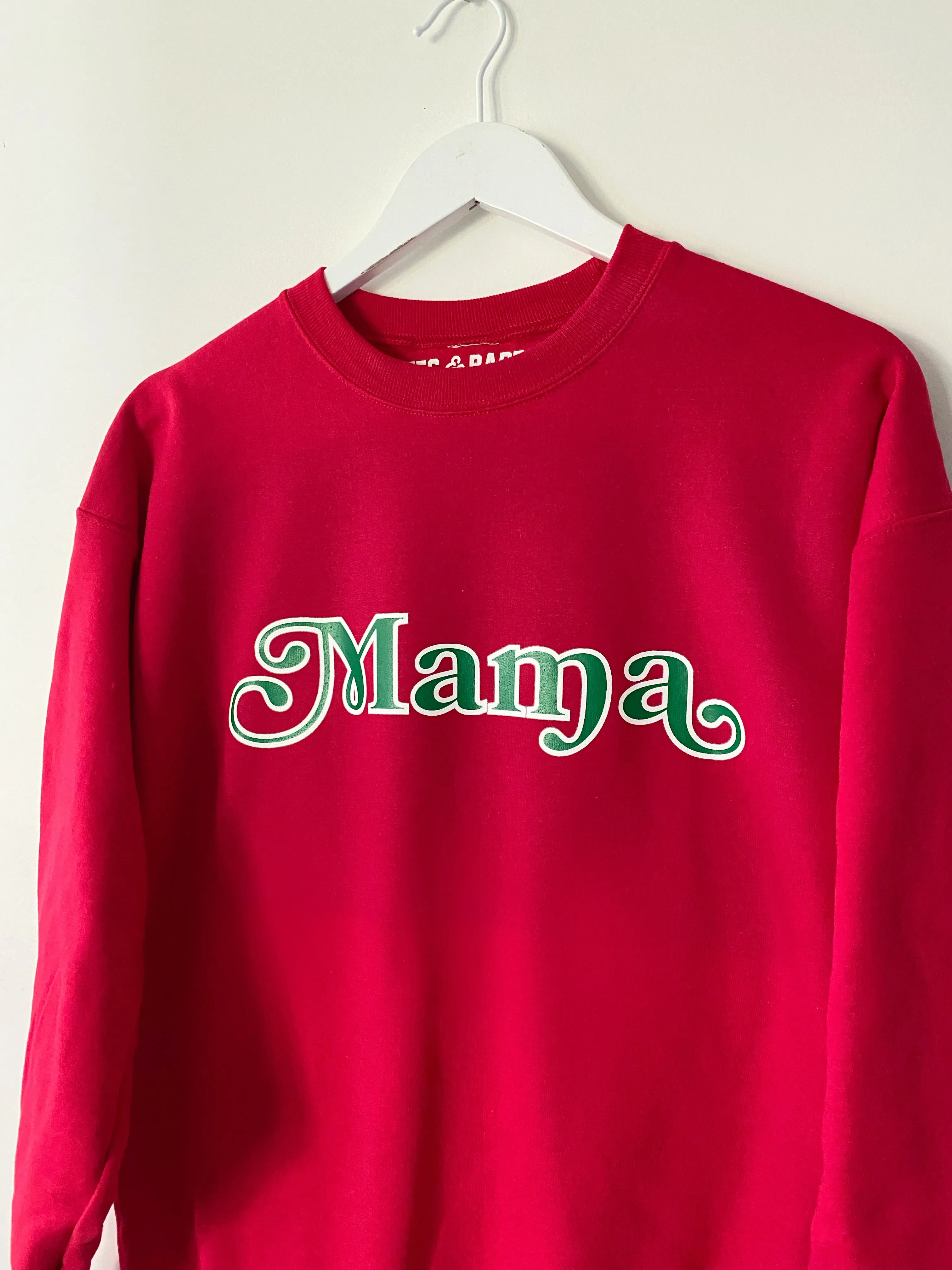 HOLIDAY MAMA SWEATSHIRT ♡ adult sweatshirt with mama print sold by BFFS & BABES product image thumbnail 3