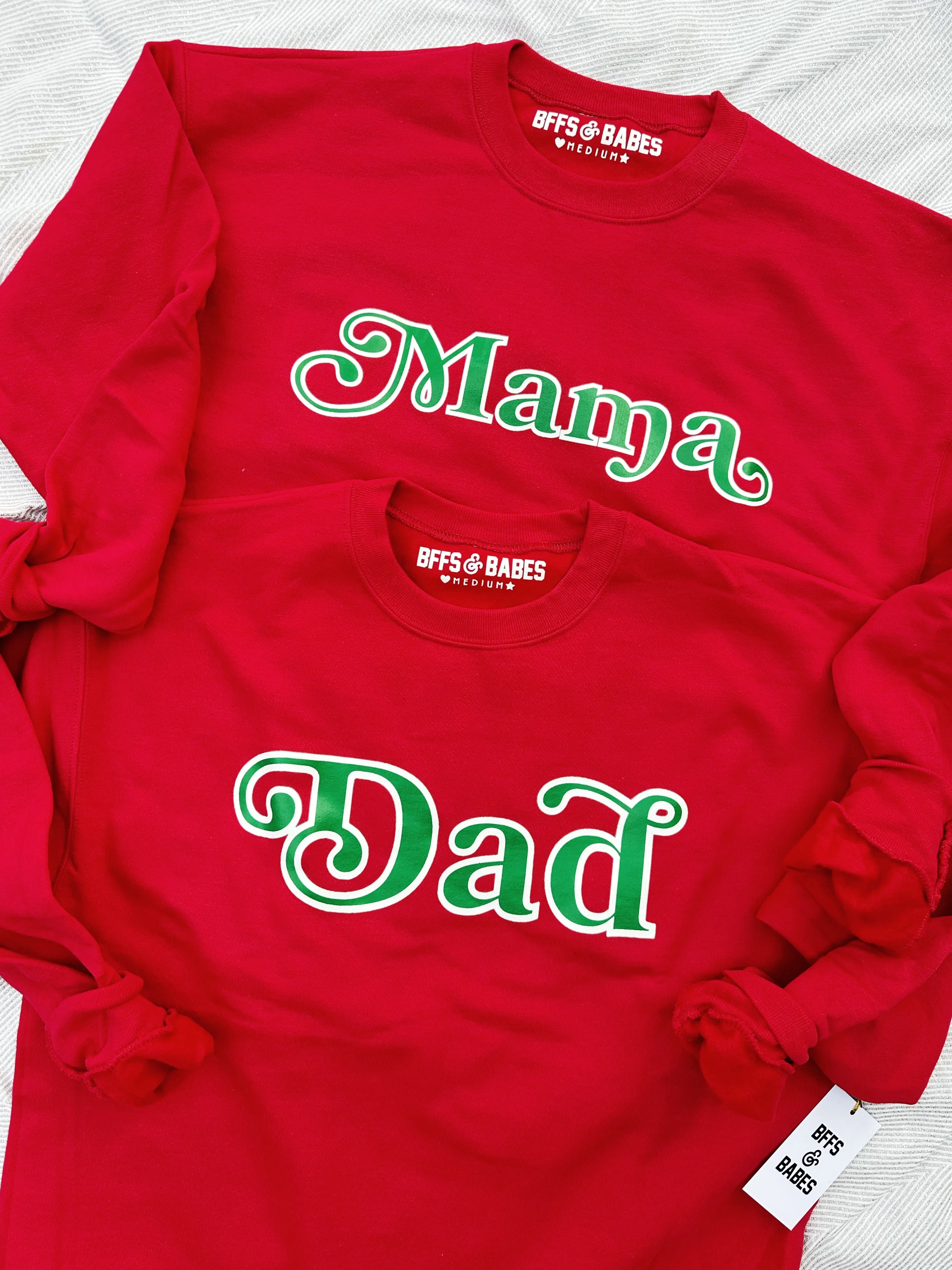 HOLIDAY MAMA SWEATSHIRT ♡ adult sweatshirt with mama print sold by BFFS & BABES product image thumbnail 2