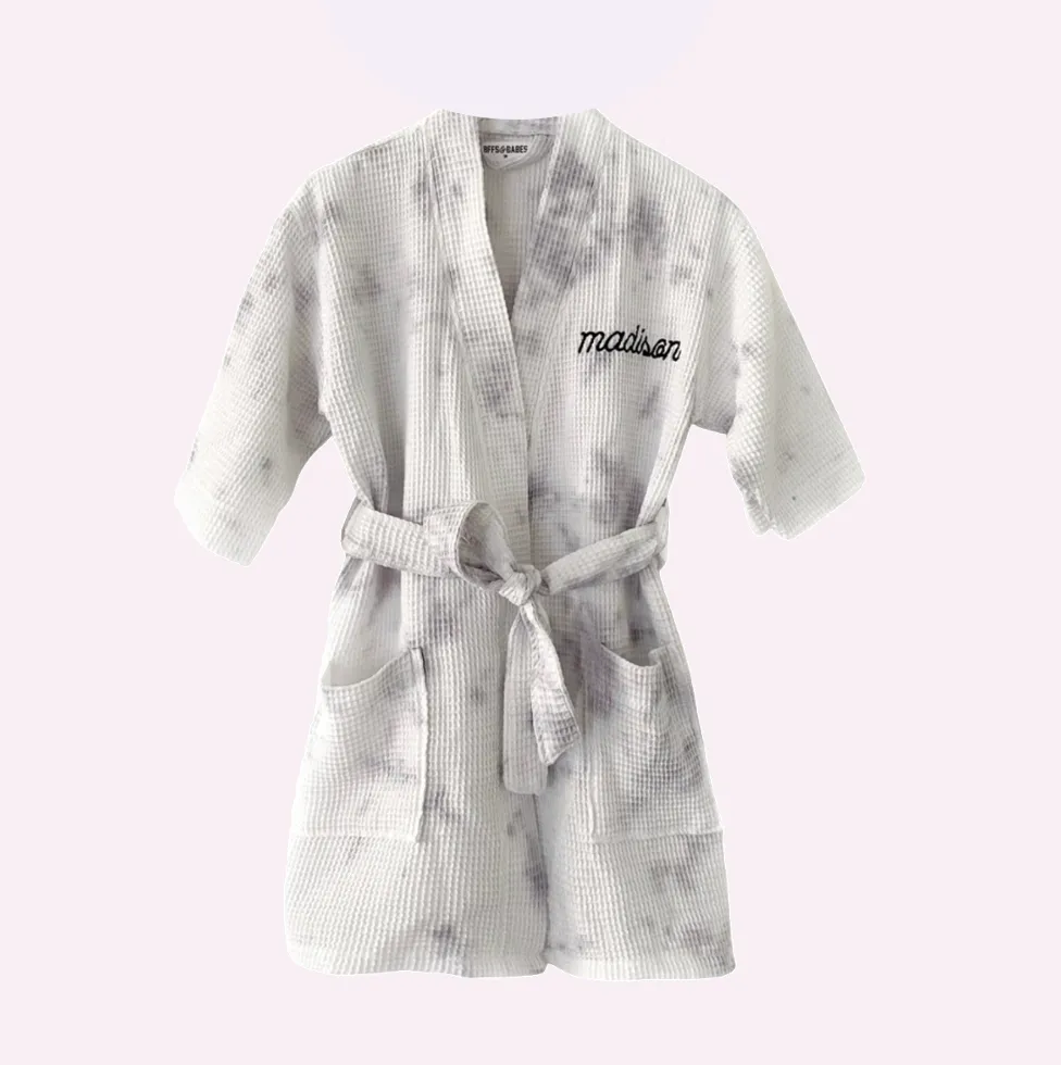 SMOKE SHOW ♡ embroidered stitch mini robe sold by BFFS & BABES