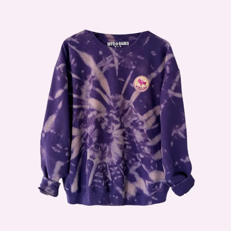 ZODIAC PATCH ♡ purple tie-dye patch sweatshirt made by BFFS & BABES