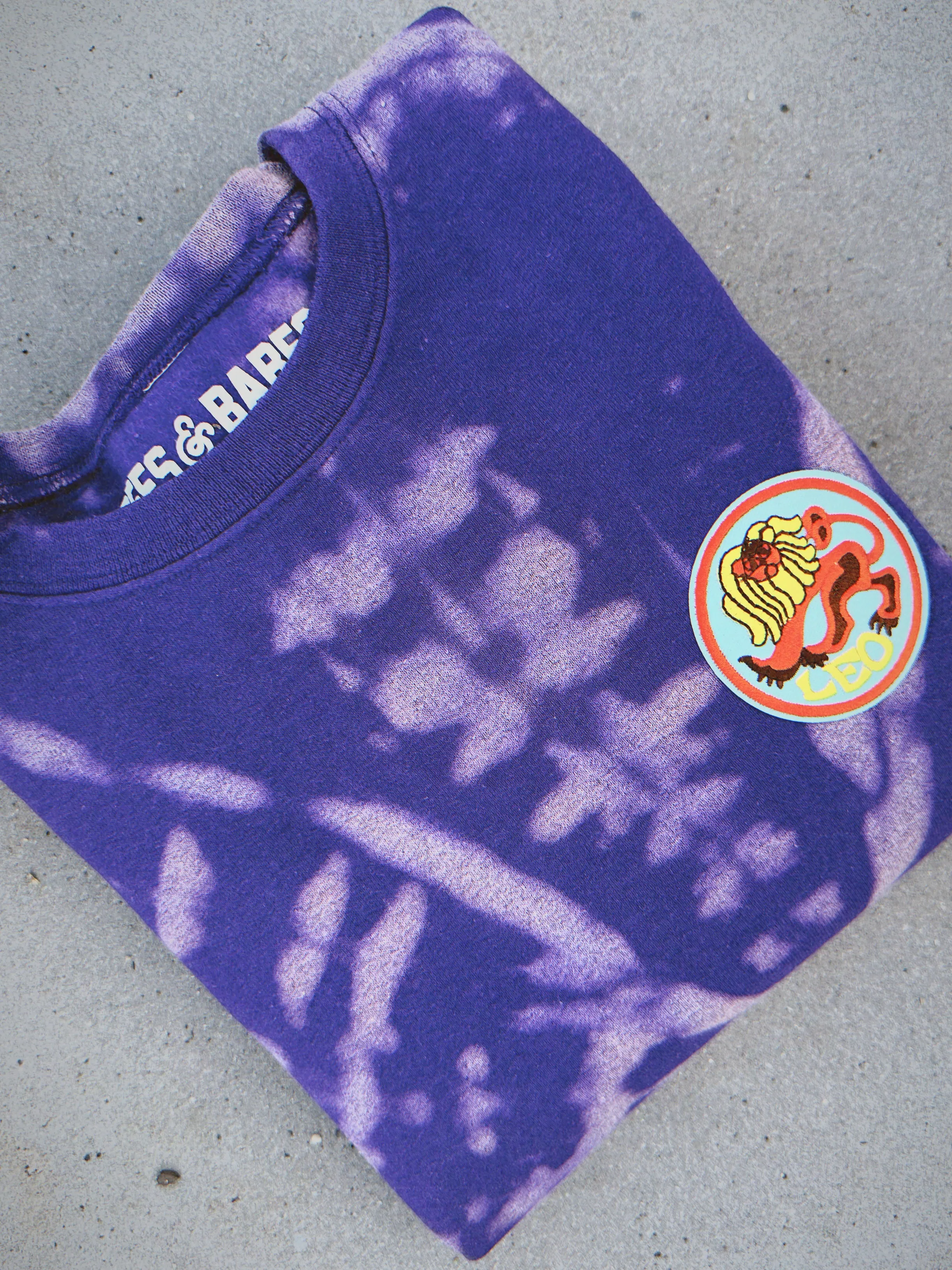 ZODIAC PATCH ♡ purple tie-dye patch sweatshirt sold by BFFS & BABES product image thumbnail 5