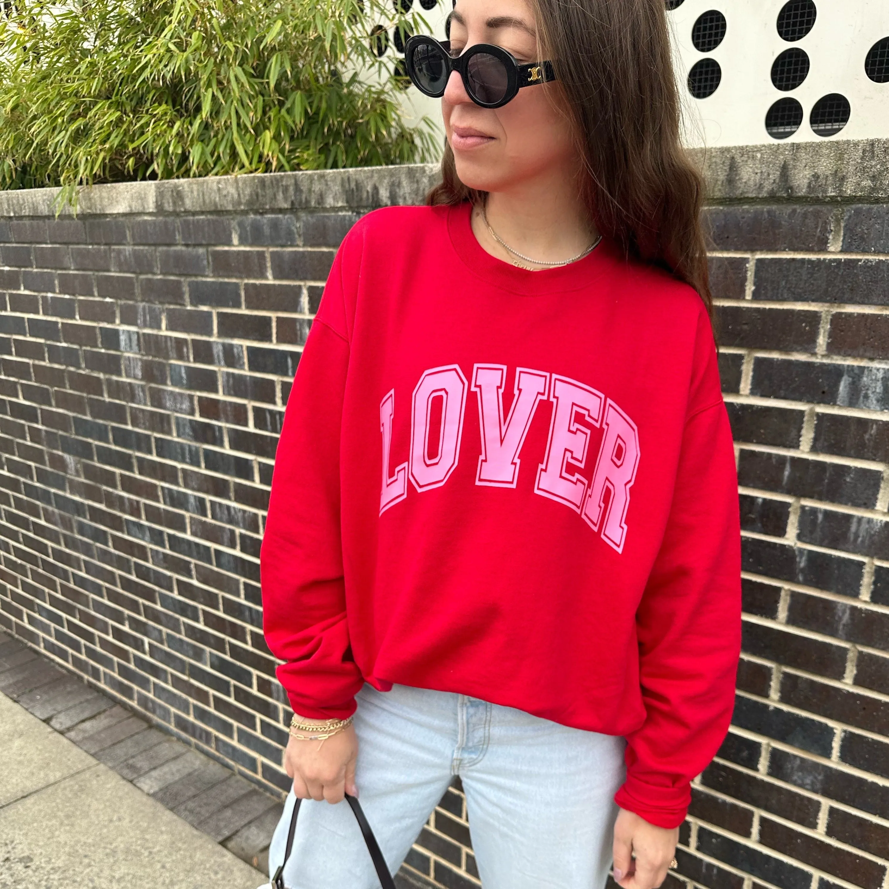LOVER ♡ adult sweatshirt sold by BFFS & BABES product image thumbnail 2