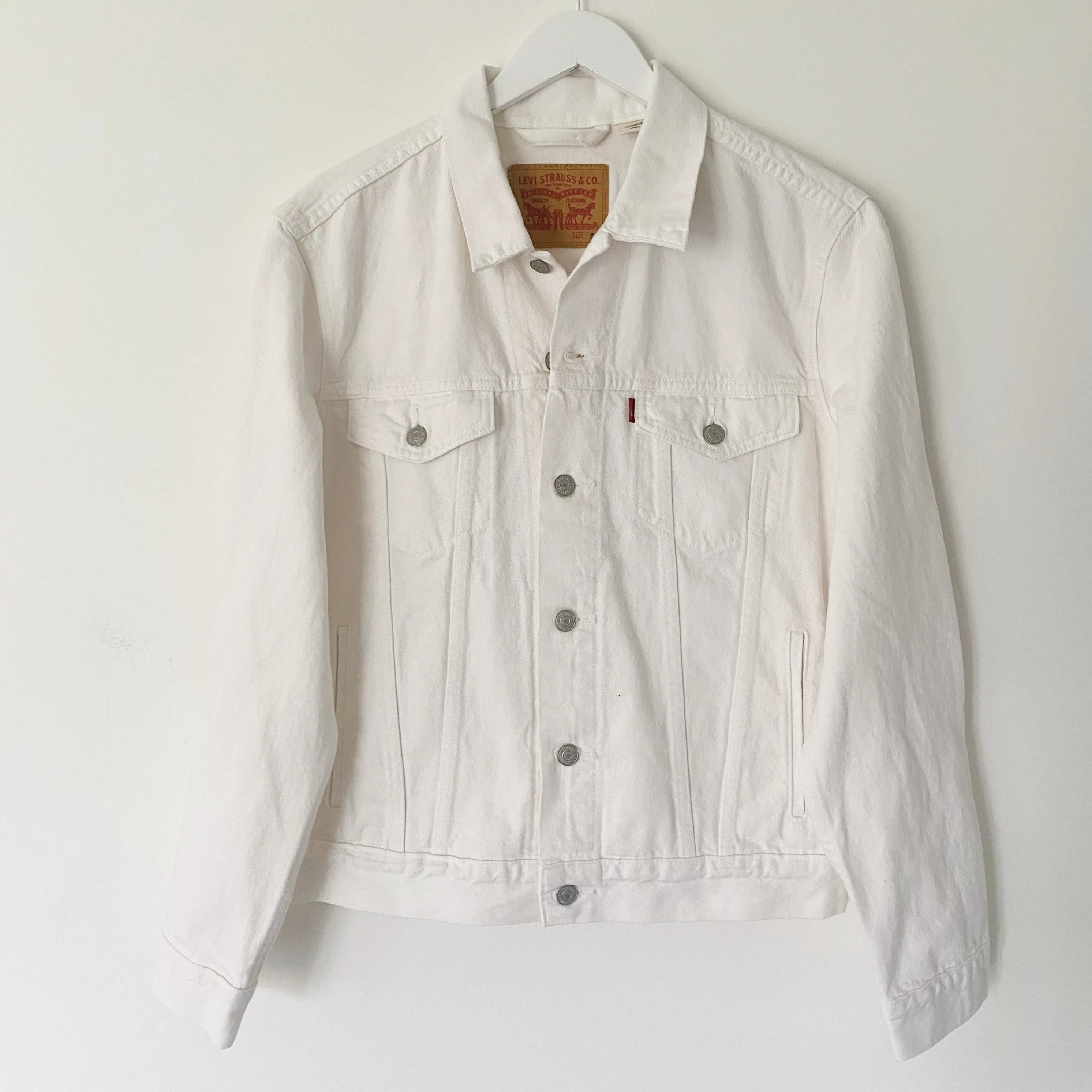 BRIDE STITCH JACKET ♡ white denim jacket with custom embroidery sold by BFFS & BABES product image thumbnail 3