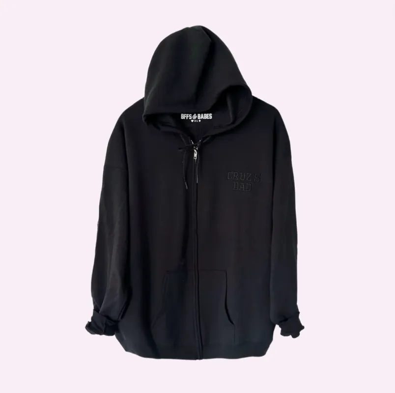 BLACK ON BLACK STITCH ♡ customizable stitch zip up hoodie sold by BFFS & BABES