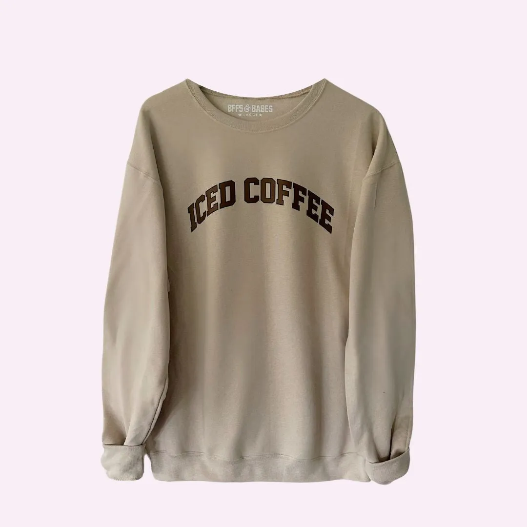 ICED COFFEE ♡ sweatshirt with customizable cuff sold by BFFS & BABES product image thumbnail 2