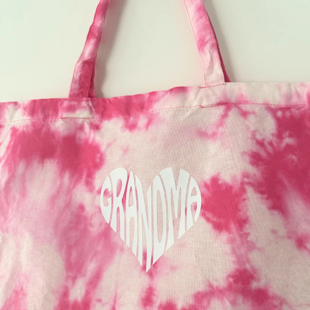GRANDMA TOTE ♡ lightweight tie-dye tote sold by BFFS & BABES product image thumbnail 2