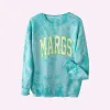 MARGS ♡ tie-dye sweatshirt with customizable cuff sold by BFFS & BABES
