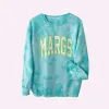 MARGS ♡ tie-dye sweatshirt with customizable cuff sold by BFFS & BABES