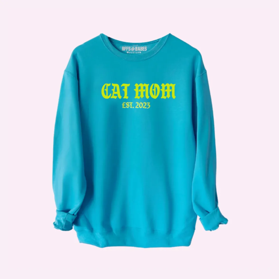 ESTABLISHED AF ♡ personalizable cat mom sweatshirt sold by BFFS & BABES