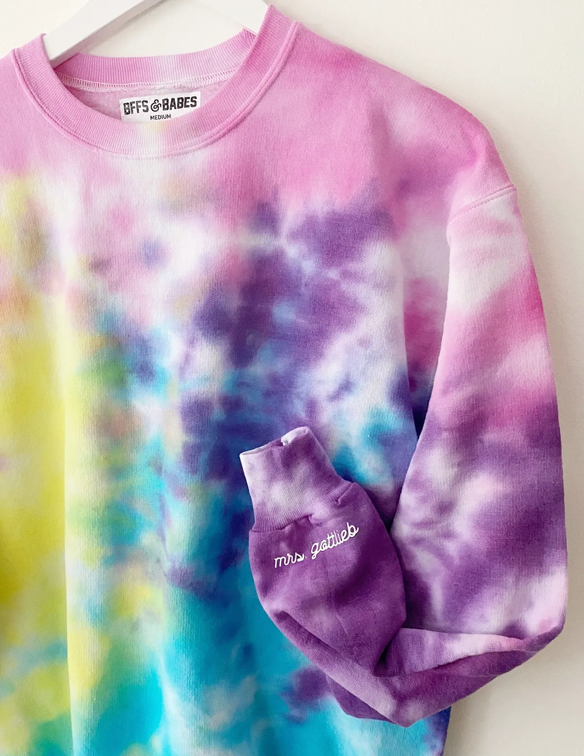 CANDYE CRUSH ENGAGED AF ♡ custom cuff sweatshirt sold by BFFS & BABES product image thumbnail 4