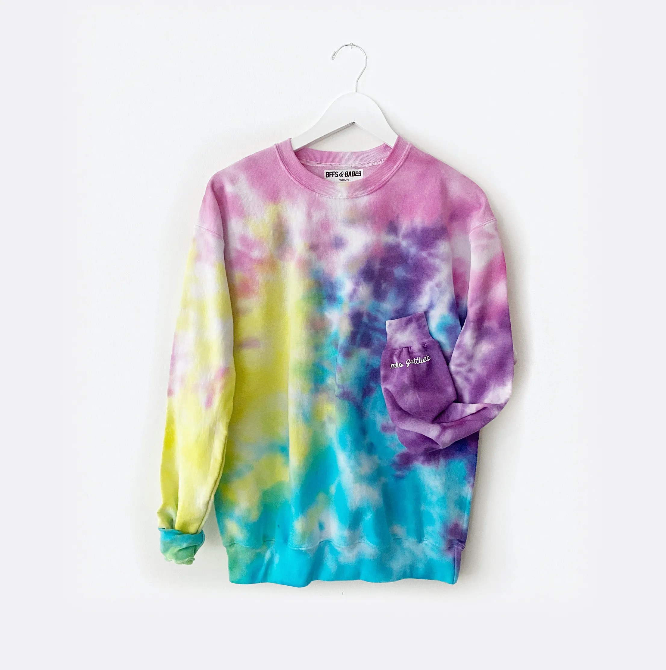 CANDYE CRUSH ENGAGED AF ♡ custom cuff sweatshirt sold by BFFS & BABES product image thumbnail 5