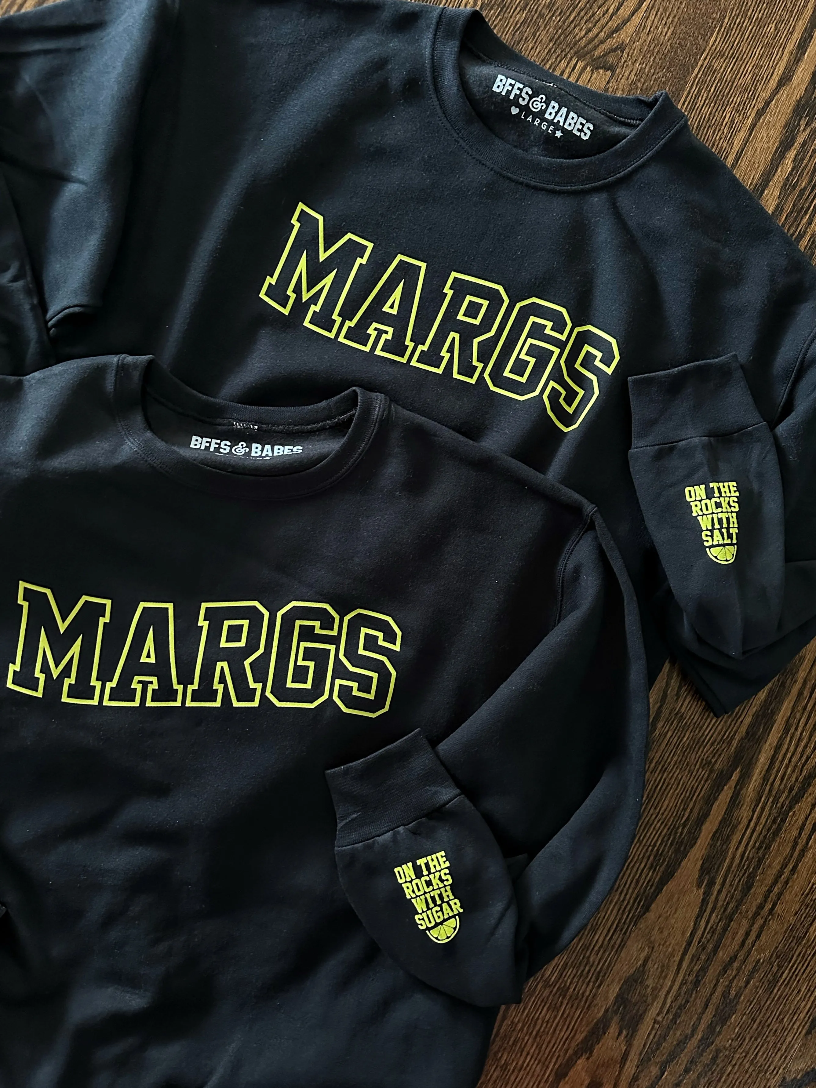MARGS ♡ black printed sweatshirt ♡ select your cuff sold by BFFS & BABES product image thumbnail 5