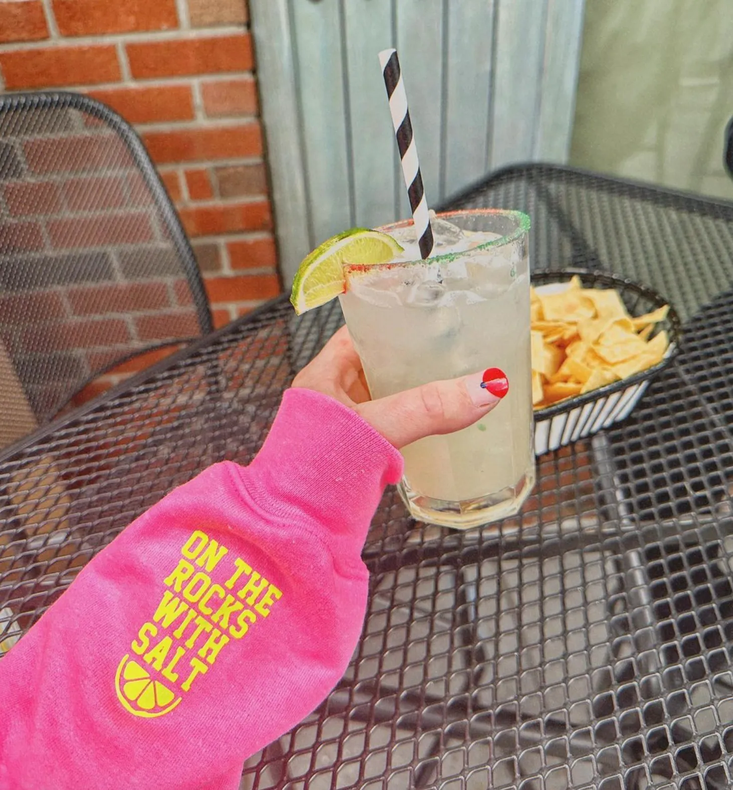 MARGS ♡ pink printed sweatshirt ♡ select your cuff sold by BFFS & BABES product image thumbnail 4