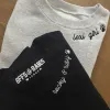 PAW STITCH ♡ gray custom embroidered sweatshirt with paw print sold by BFFS & BABES