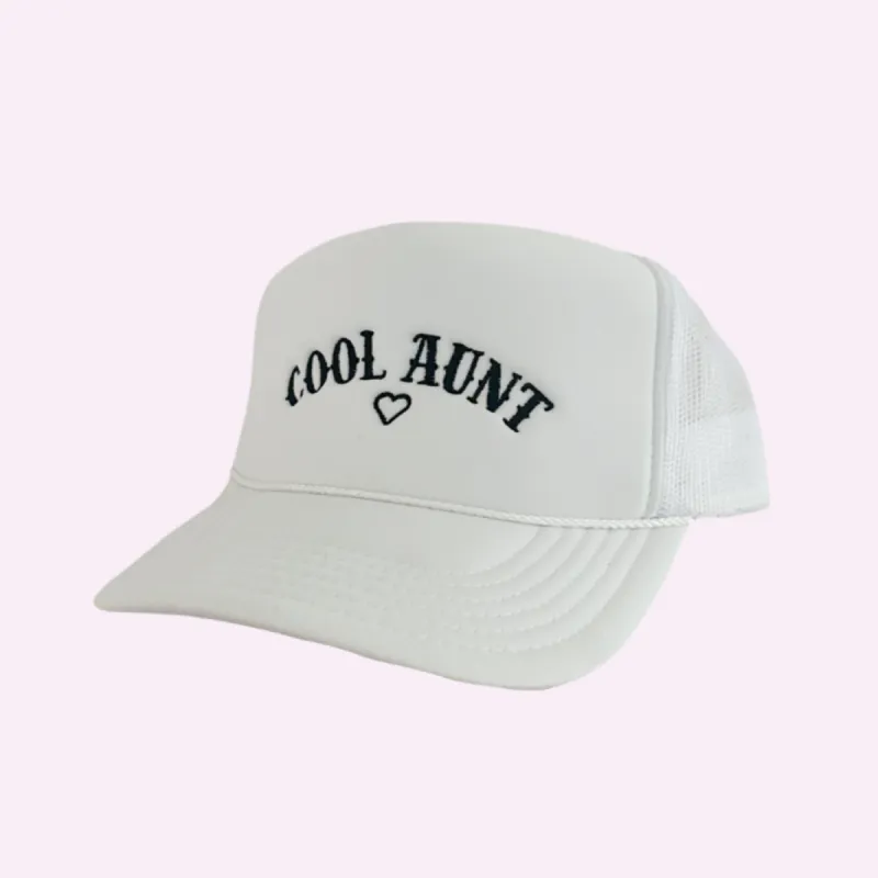 COOL AUNT ♡ embroidered trucker hat sold by BFFS & BABES