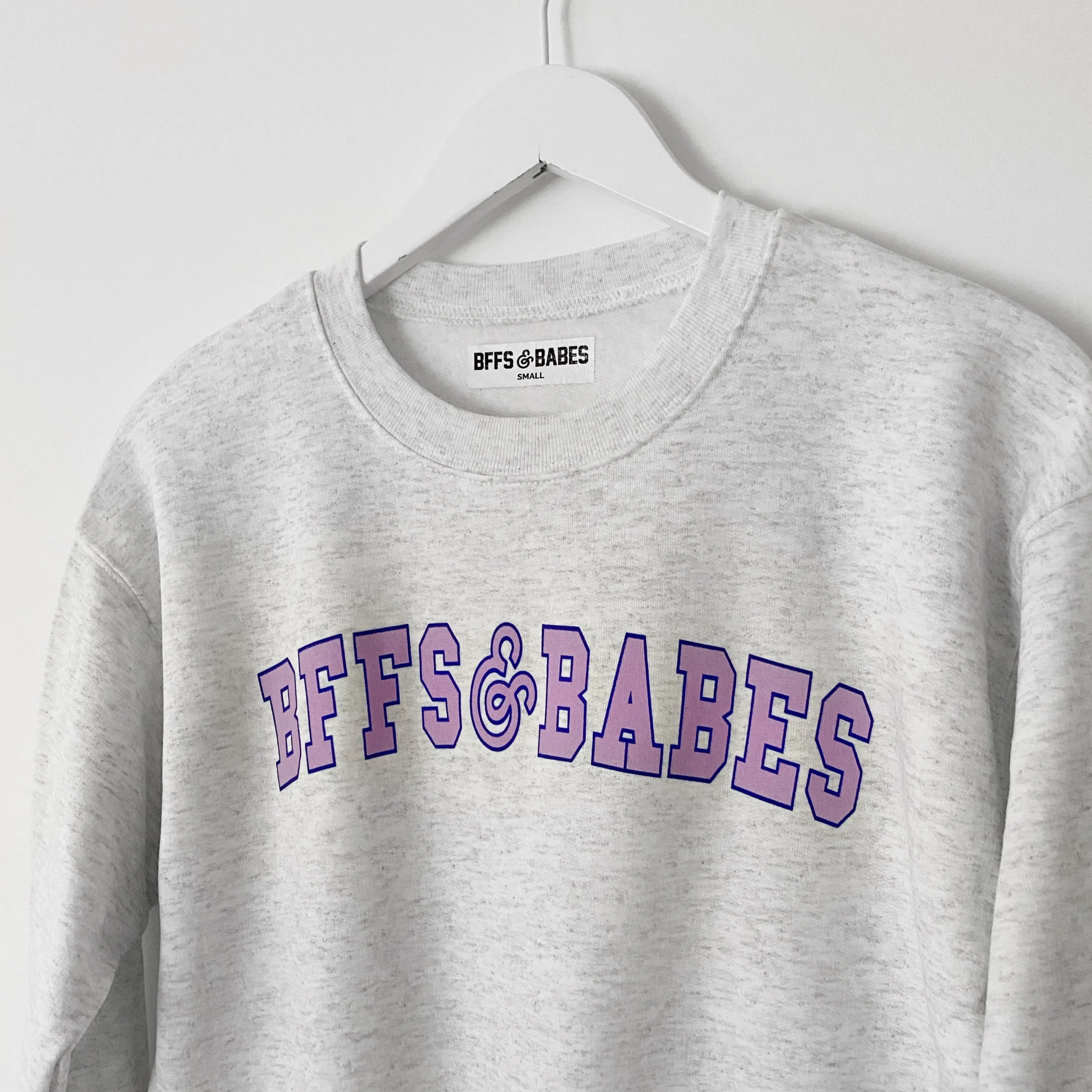 BABE SQUAD ♡ gray logo sweatshirt sold by BFFS & BABES product image thumbnail 3
