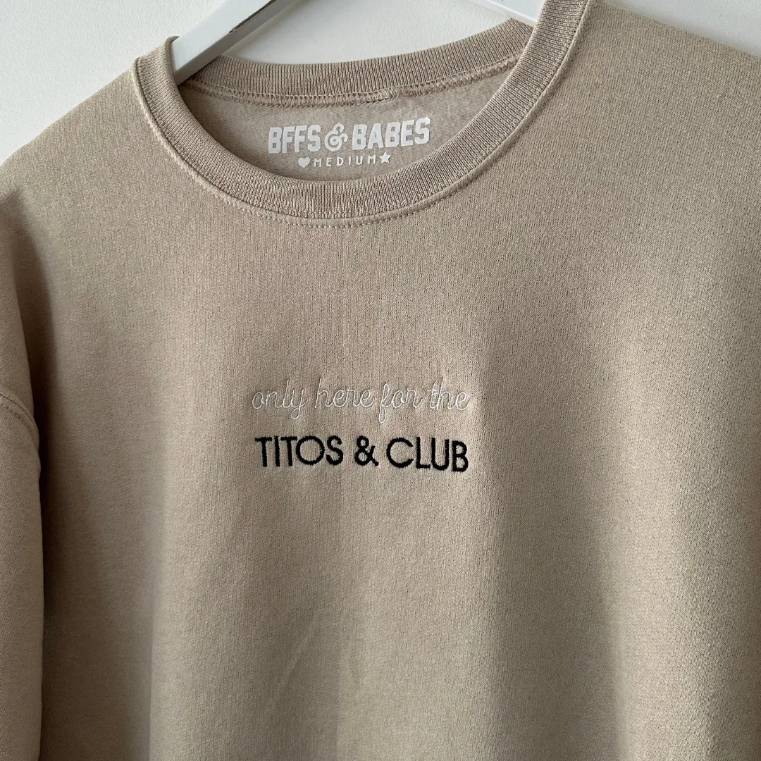 ONLY HERE STITCH ♡ beige embroidered sweatshirt sold by BFFS & BABES product image thumbnail 2