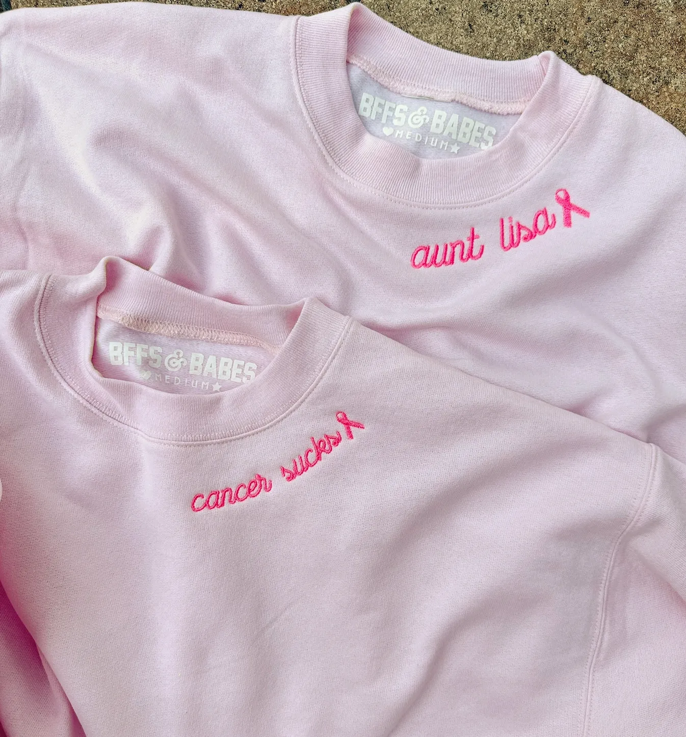 BCA CUSTOM STITCH ♡ personalizable collar ribbon sweatshirt sold by BFFS & BABES product image thumbnail 2