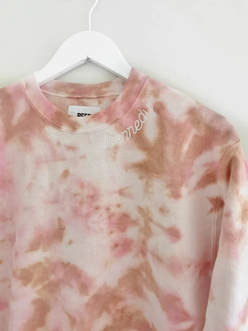 DUSTDYE ROSE STITCH ♡ adult sweatshirt sold by BFFS & BABES product image thumbnail 2