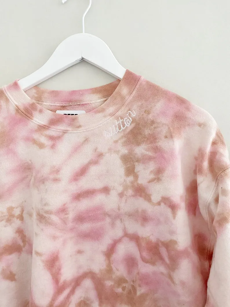 DUSTDYE ROSE STITCH ♡ adult sweatshirt sold by BFFS & BABES product image thumbnail 5
