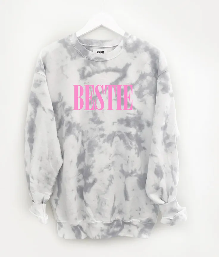 GLOW UP SWEATSHIRT ♡ smoke show tie-dye sweatshirt sold by BFFS & BABES product image thumbnail 2