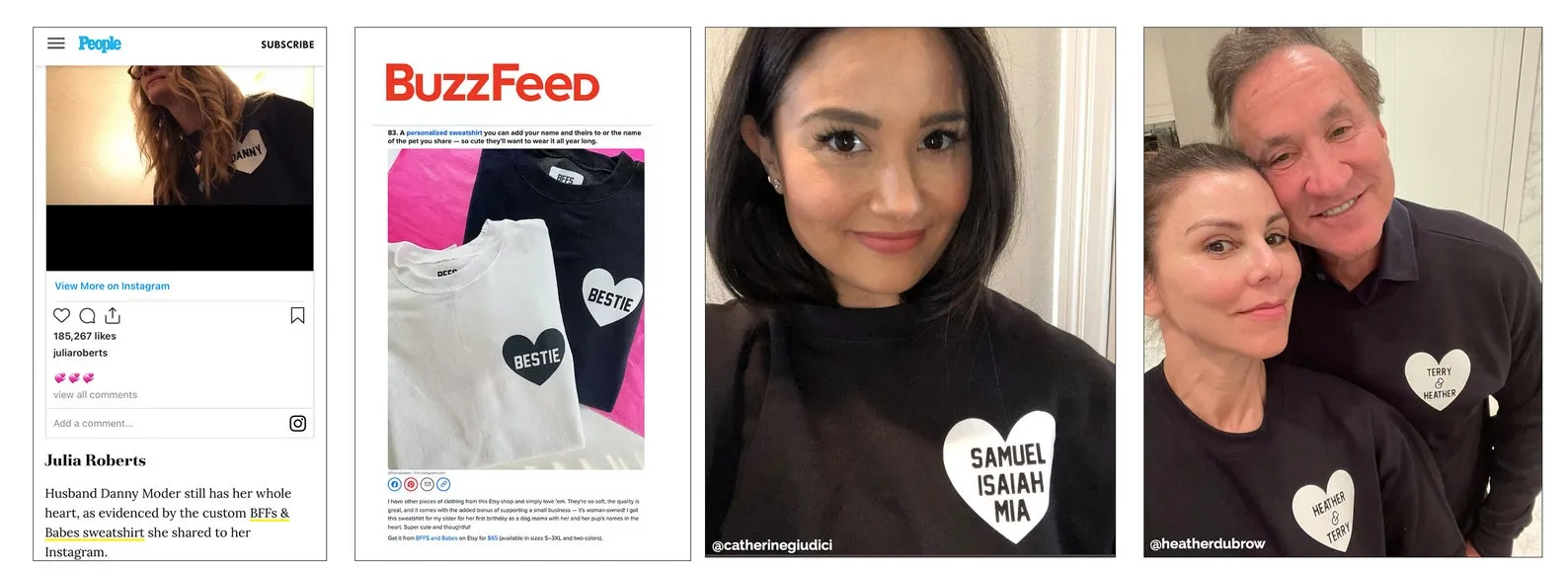 HEART U MOST ♡ white adult sweatshirt with black heart sold by BFFS & BABES product image thumbnail 5