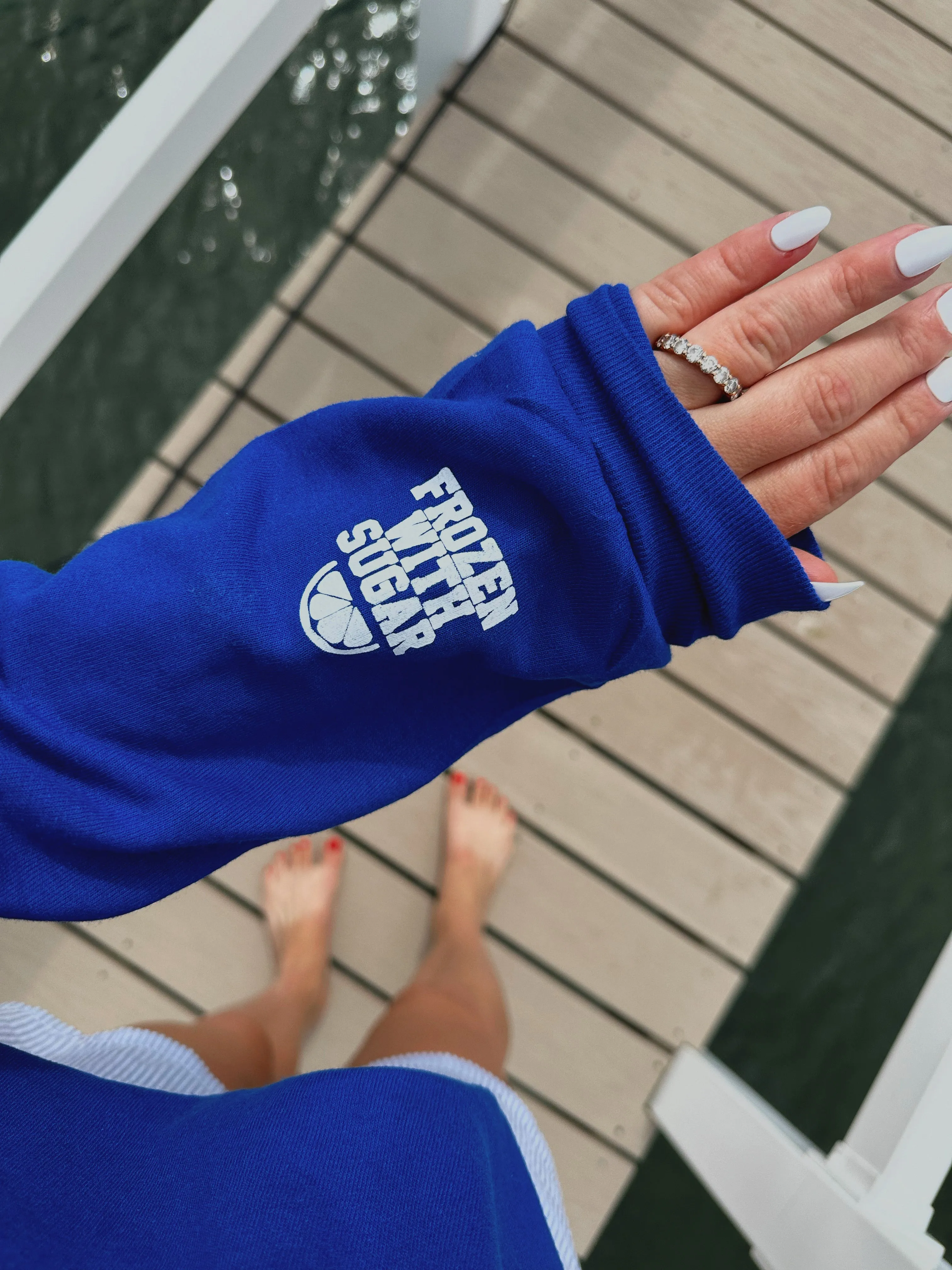 MARGS ♡ patriotic printed sweatshirt ♡ select your cuff sold by BFFS & BABES product image thumbnail 2