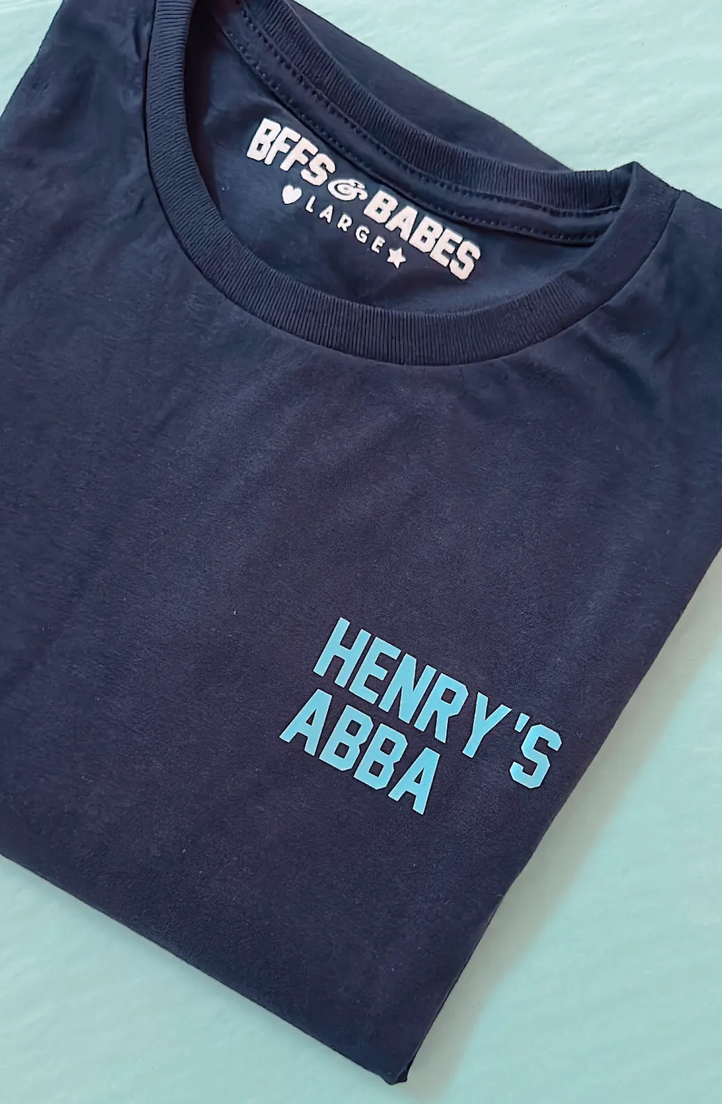 KEEP U CLOSE ♡ personalized t-shirt in navy sold by BFFS & BABES product image thumbnail 5