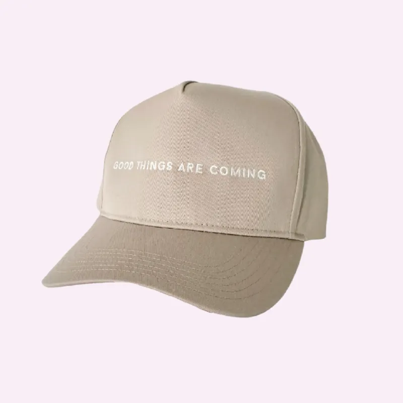 GOOD THINGS ARE COMING ♡ Jenna Crandall Collab embroidered hat made by BFFS & BABES
