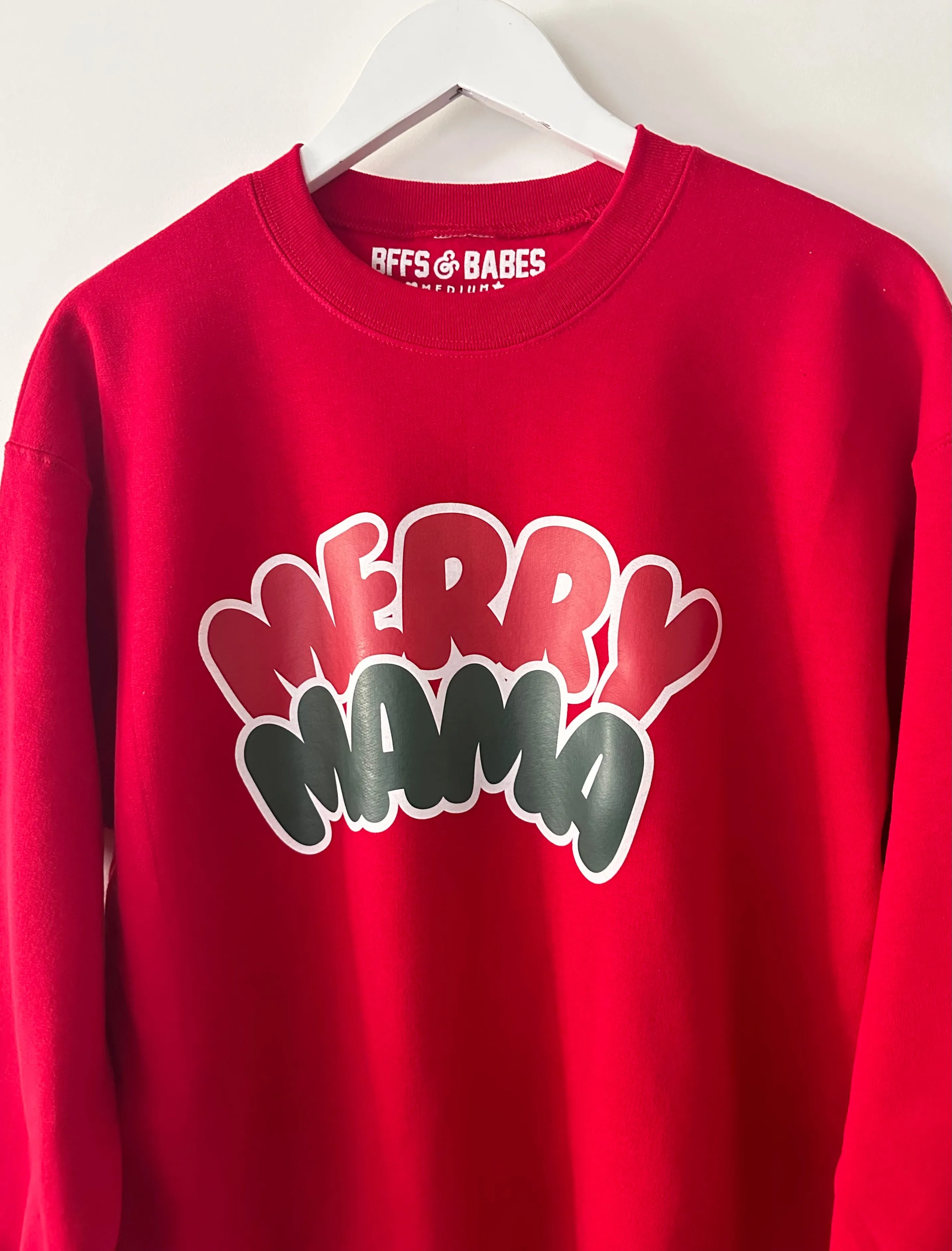 MERRY MAMA ♡ adult sweatshirt with print sold by BFFS & BABES product image thumbnail 2