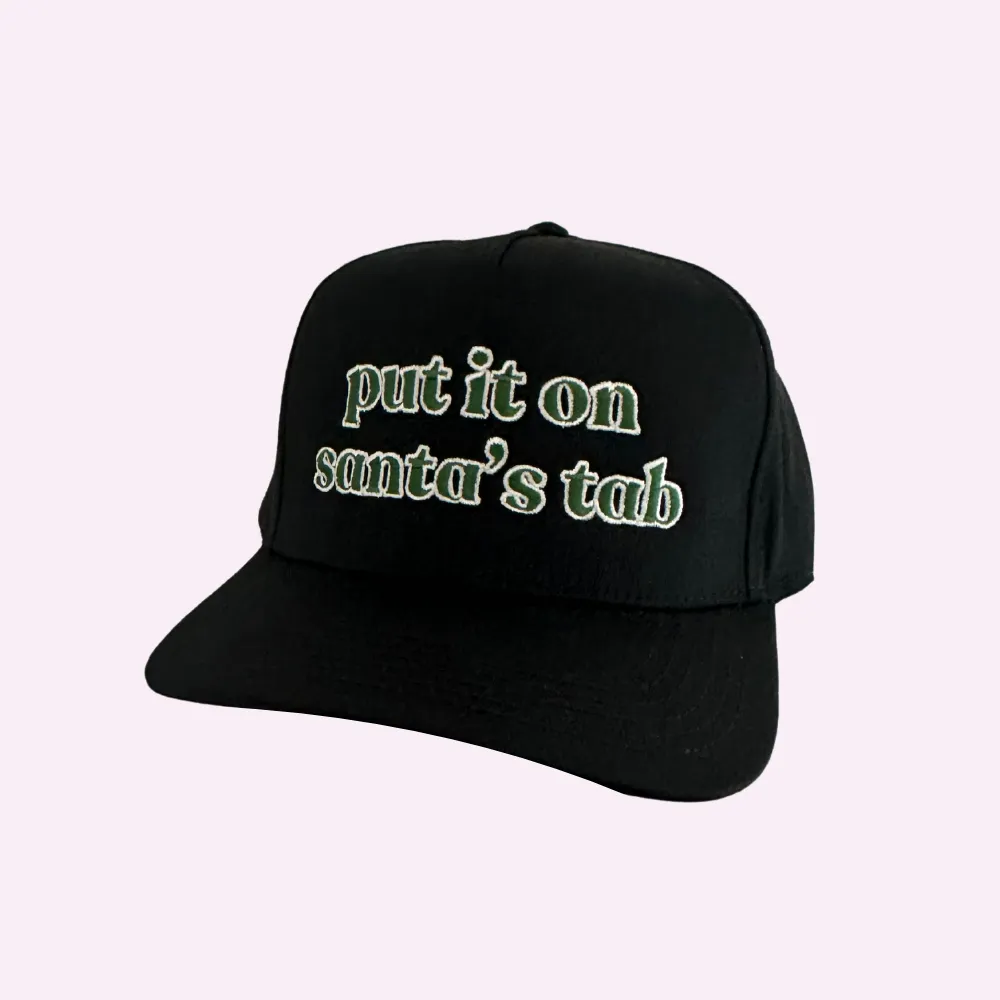 SANTA'S TAB ♡ embroidered trucker hat sold by BFFS & BABES product image thumbnail 3