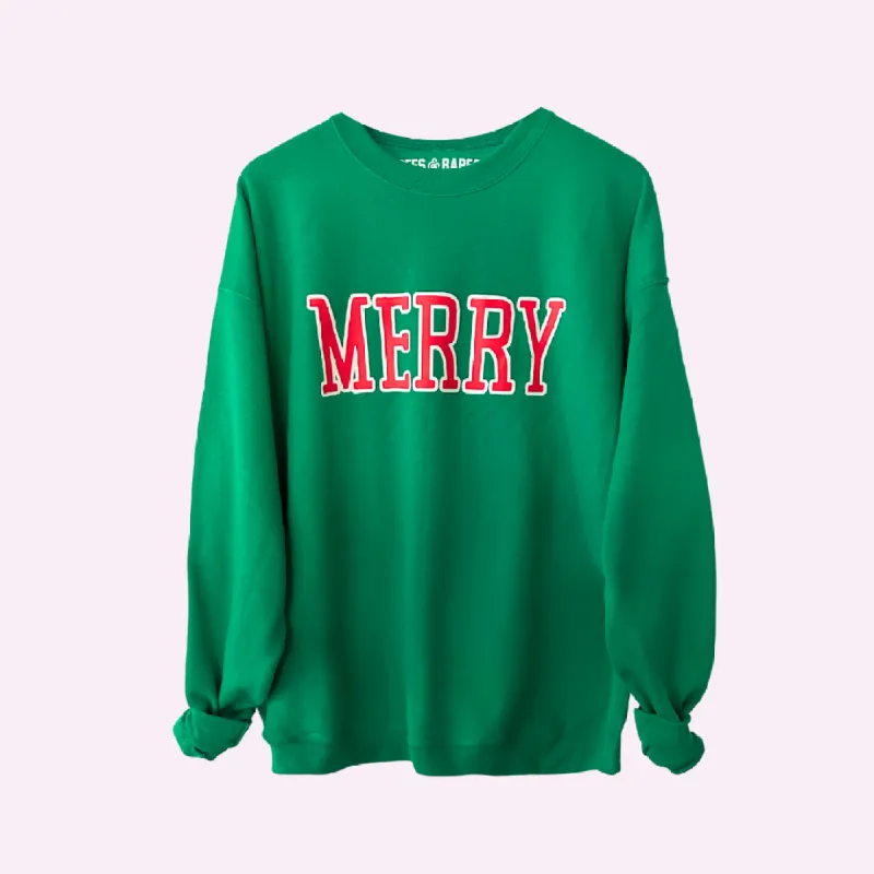 MERRY ♡ adult sweatshirt with merry print sold by BFFS & BABES