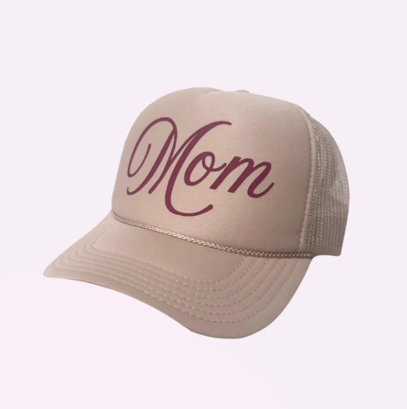 MOM ♡ printed trucker hat sold by BFFS & BABES