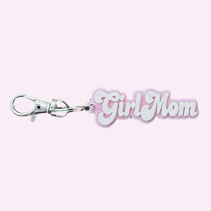 GIRL MOM ♡ keychain sold by BFFS & BABES