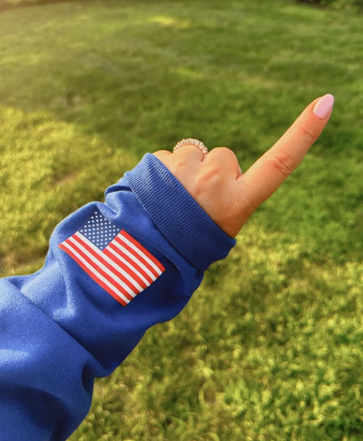 TRU AMERICAN ♡ USA graphic sweatshirt sold by BFFS & BABES product image thumbnail 2