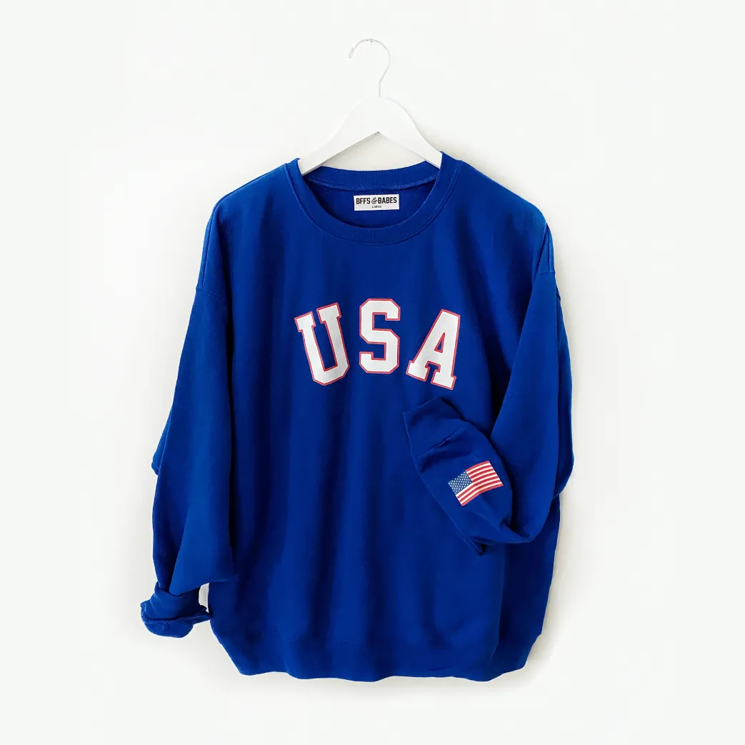 TRU AMERICAN ♡ USA graphic sweatshirt sold by BFFS & BABES product image thumbnail 4