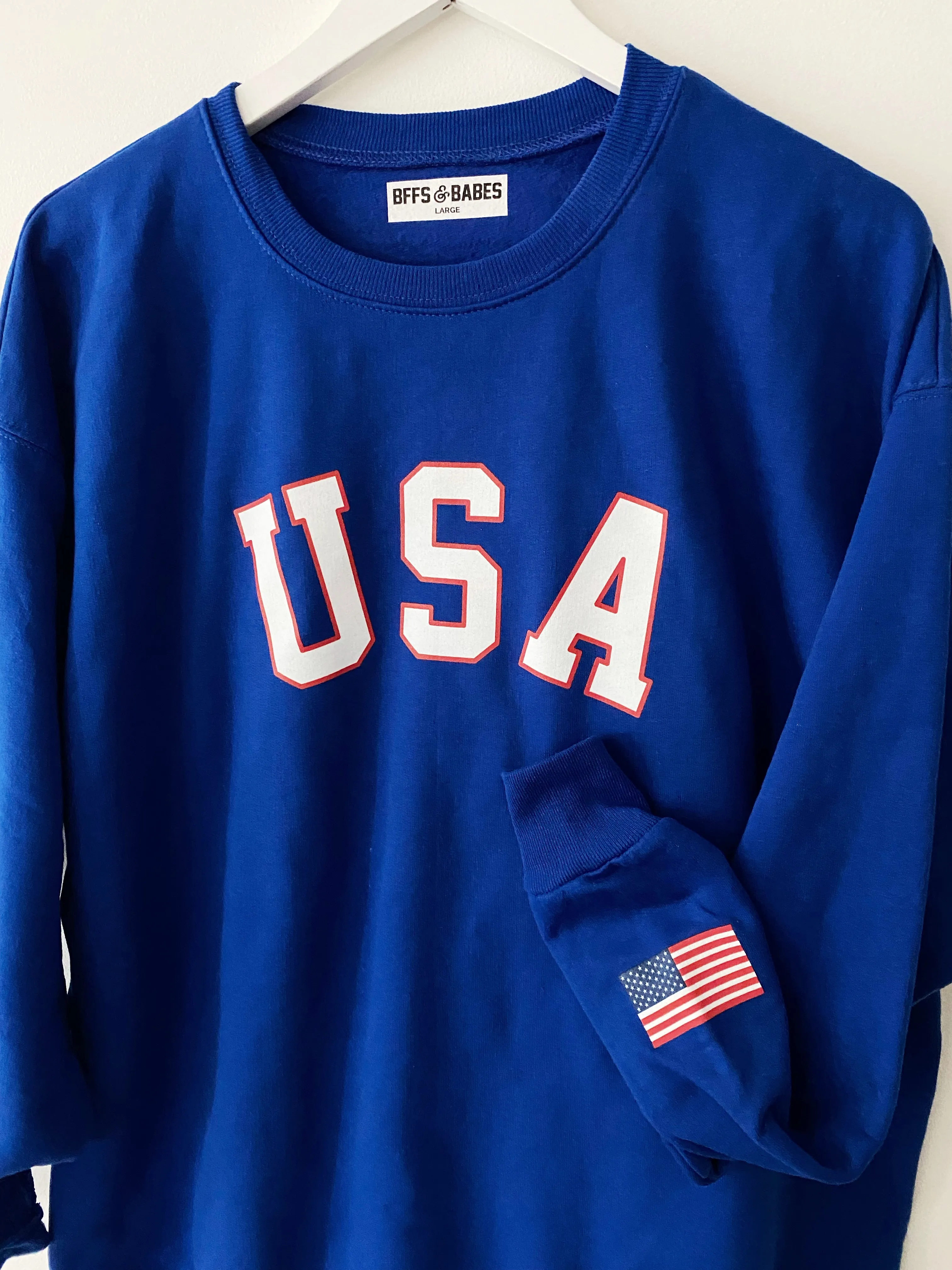 TRU AMERICAN ♡ USA graphic sweatshirt sold by BFFS & BABES product image thumbnail 3